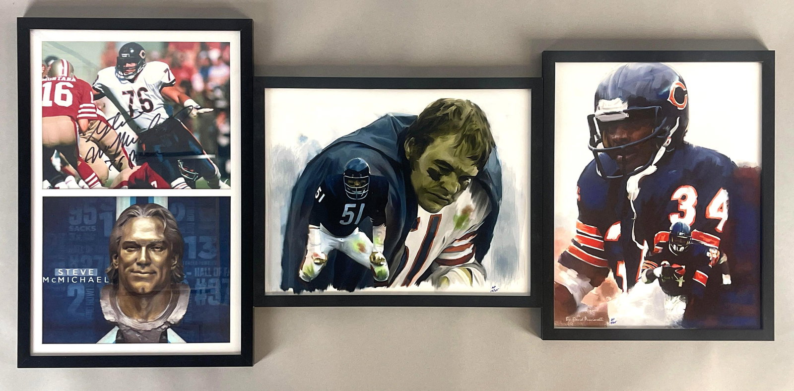 3 - Chicago Bears Artist Proof David Pucciarelli Photos /25 (1 of 4)