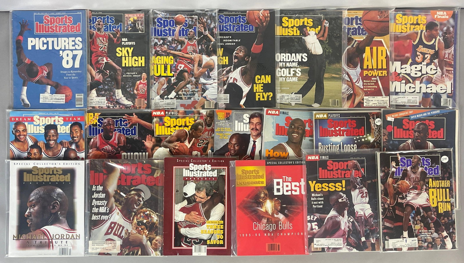 20 - 1987 - 99 Sports Illustrated Michael Jordan Magazines: Great conditions, Some Ready to Grade