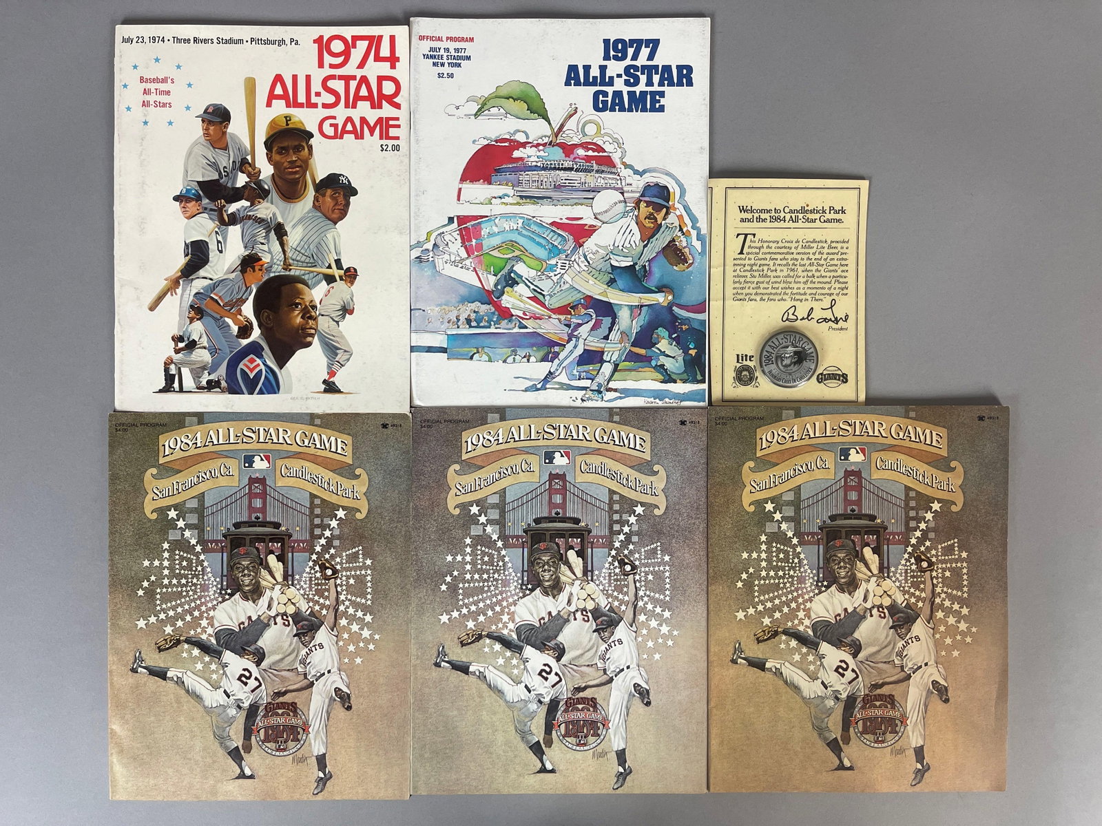 8 - 1974 - 88 Baseball All-Star Game Programs - 2
