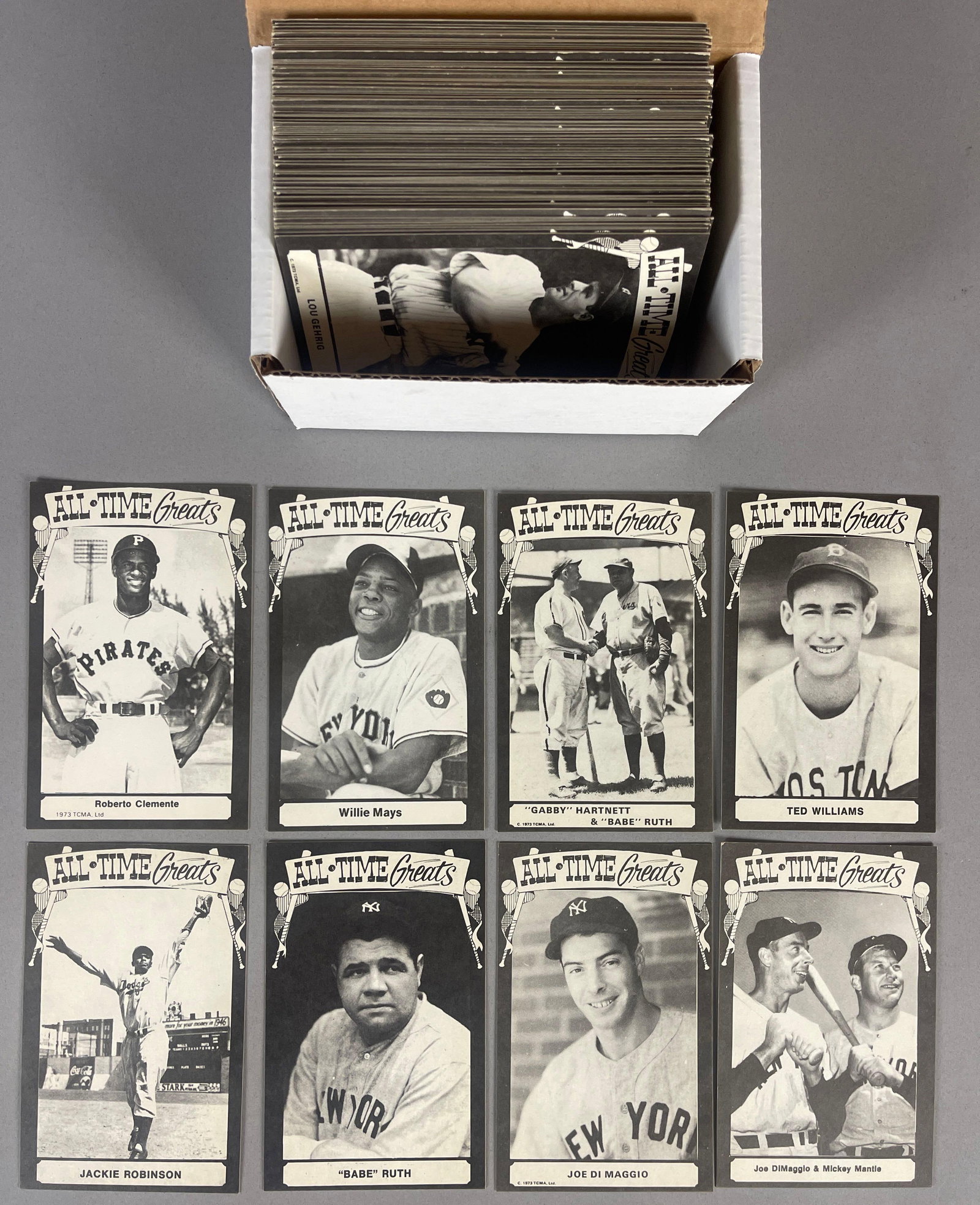 155+ 1973 - 80 TCMA All Time Greats High-Grade Cards: High grade Ruth, Gehrig, Mantle, Paige, DiMaggio, and More