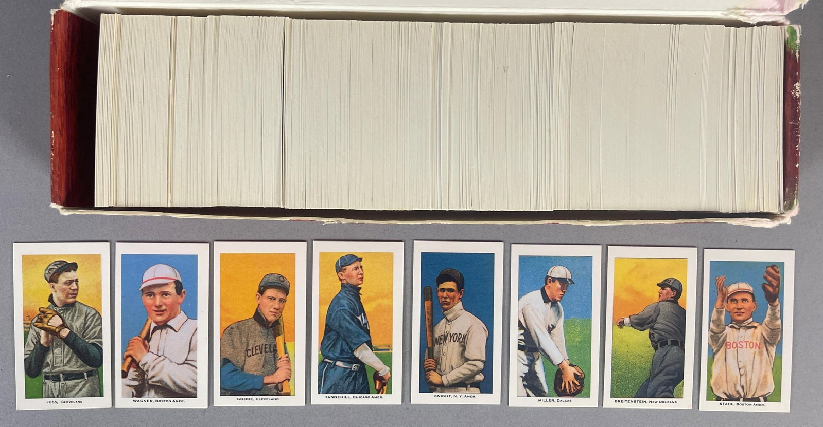 1983 T206 The Master Complete Reprint Set: Capital reprint set in original box