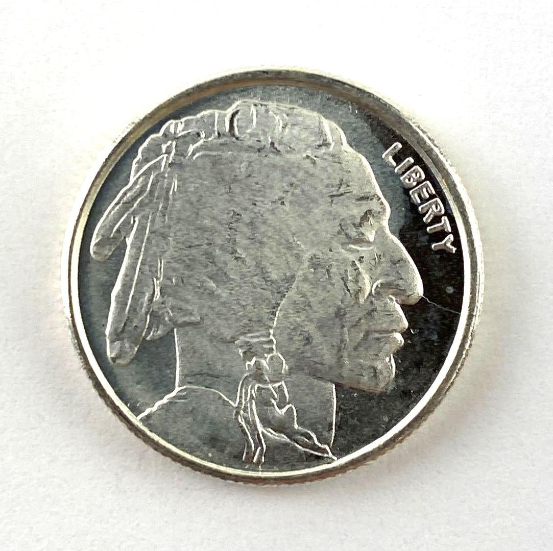 HM US 1/4 Oz .999 Fine Silver Indian Head Round: HM US 1/4 Oz .999 Fine Silver Indian Head Round