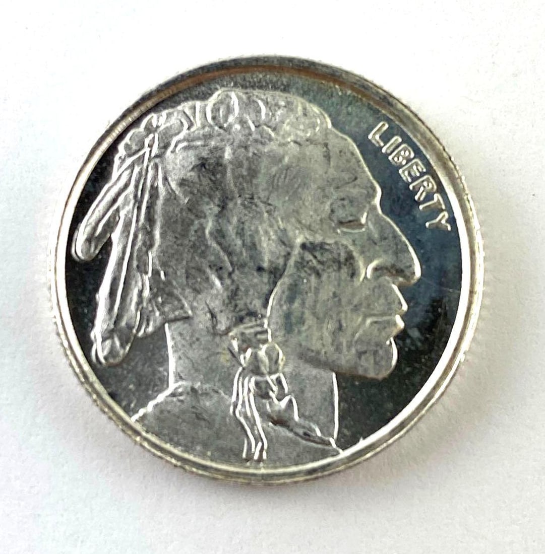 HM US 1/4 Oz .999 Fine Silver Indian Head Round: HM US 1/4 Oz .999 Fine Silver Indian Head Round