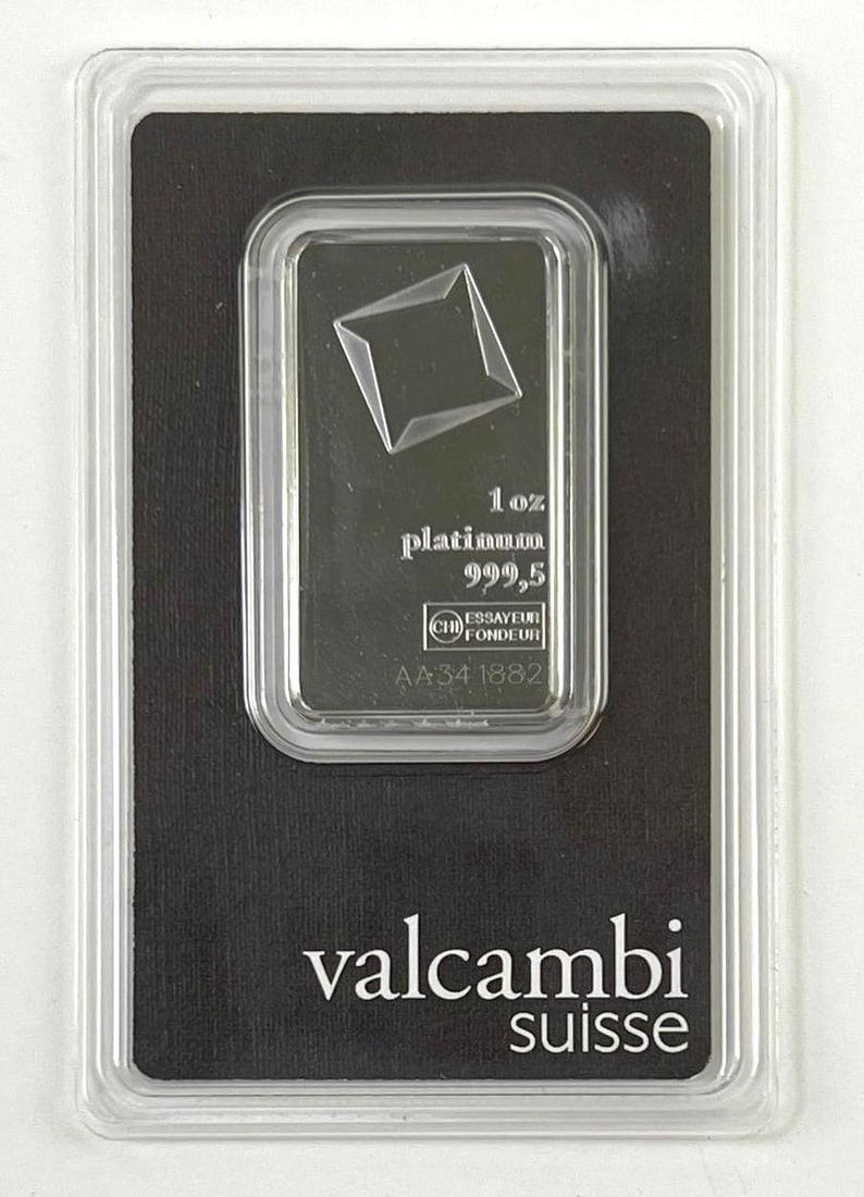Valcambi Suisse 1 oz Platinum Bar/Ingot (1 of 2)