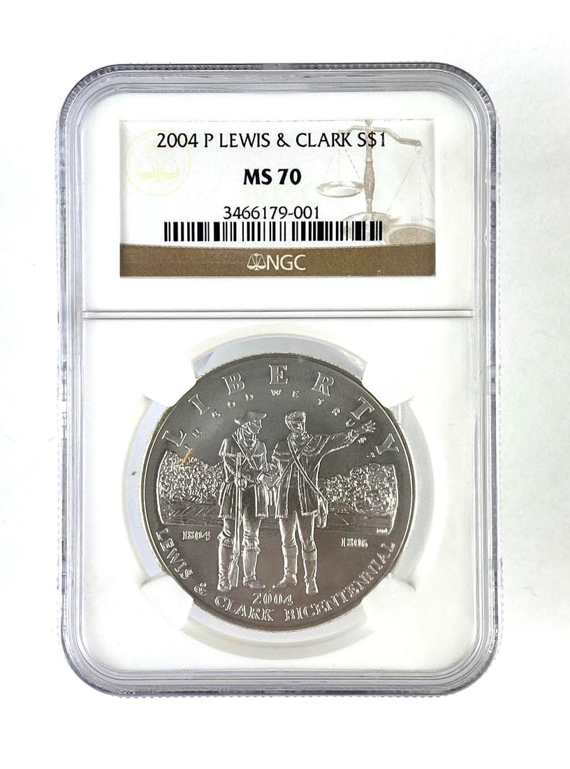 NGC Graded 2004 Commemorative U.S. Silver Dollar MS70 (1 of 2)