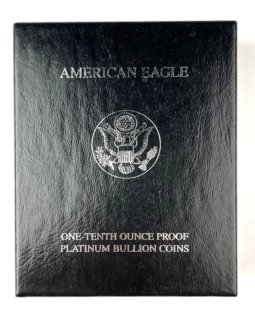 RARE 1997 US Mint $10 American Platinum Eagle 1/10 oz .9995 Platinum Proof Coin: Includes COA