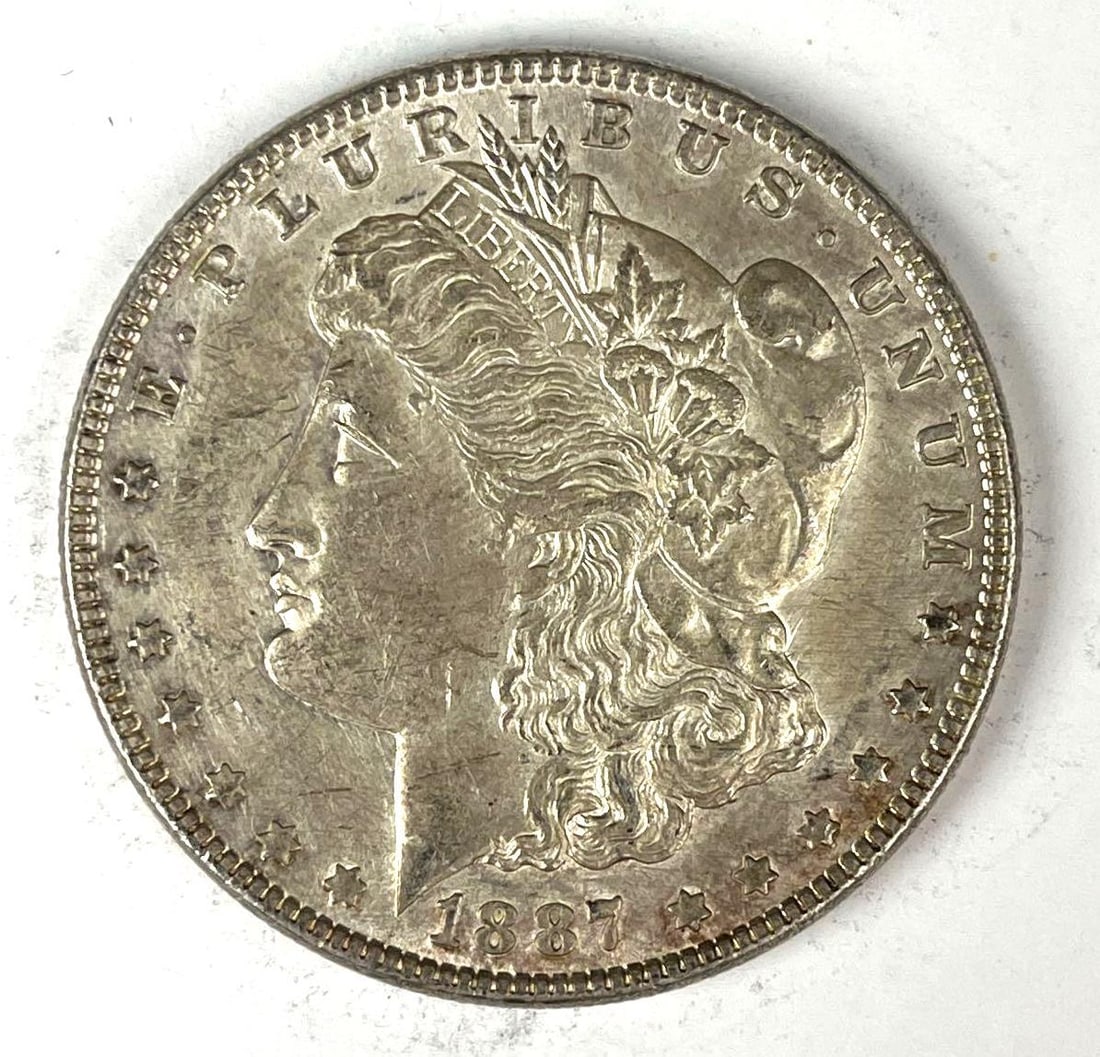 1887 US Morgan Silver Dollar (1 of 2)
