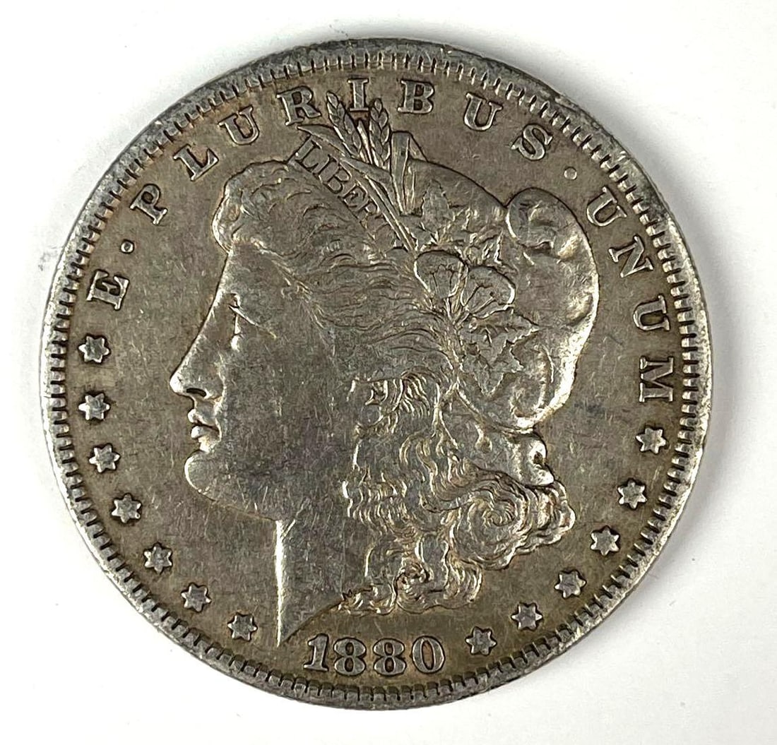 1880 US Morgan Silver Dollar (1 of 2)