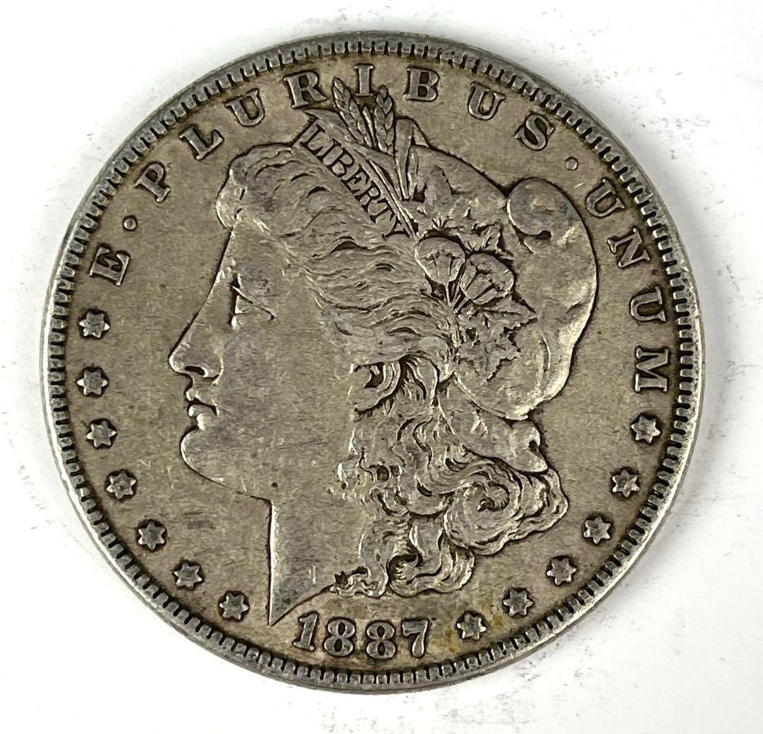 1887 US Morgan Silver Dollar (1 of 2)