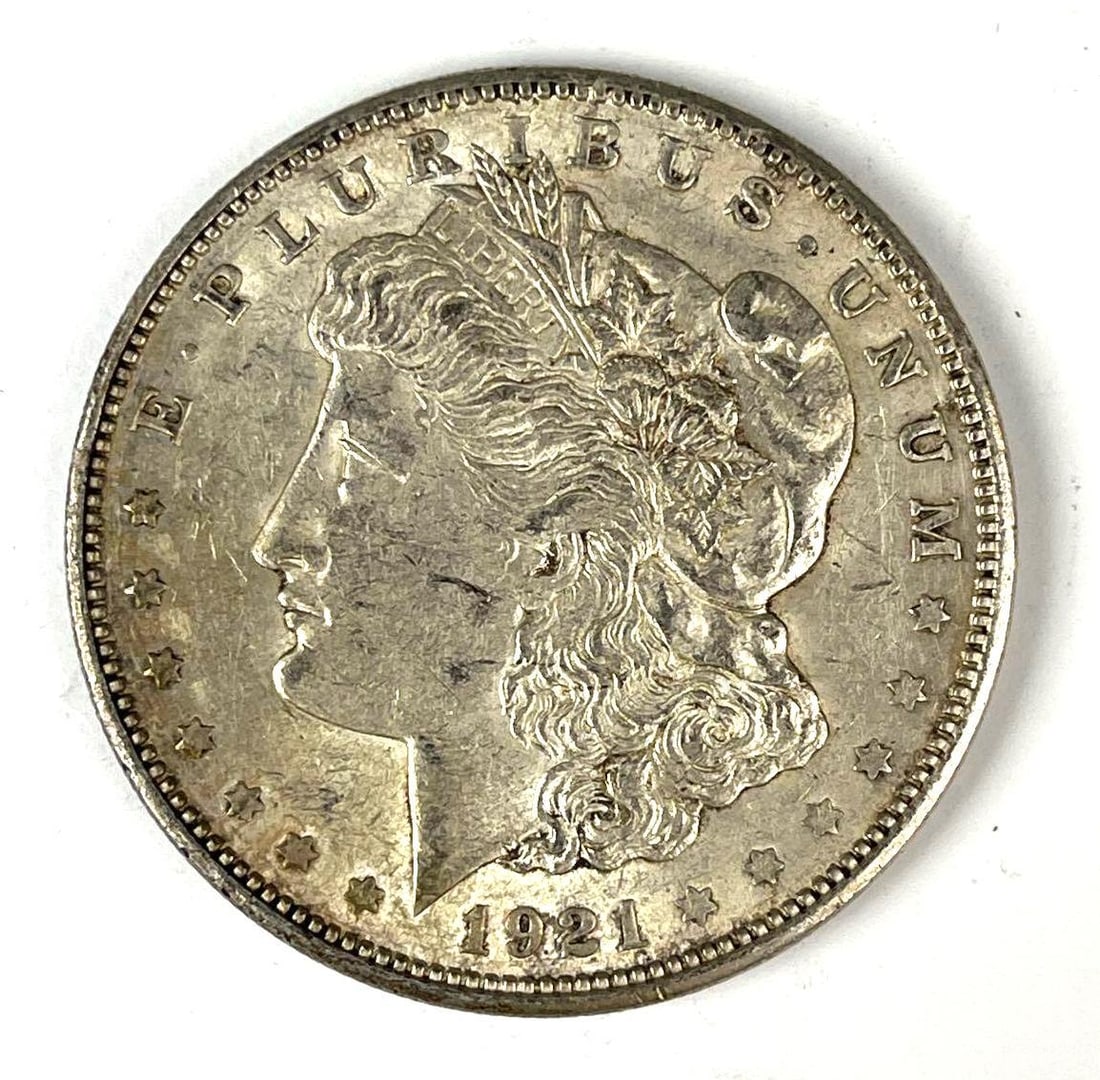 1921 D US Morgan Silver Dollar: 1921 D US Morgan Silver Dollar