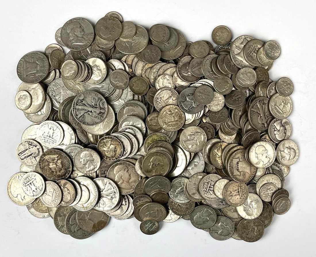 $100 Face Value US 90% Silver Mixed Coins - 2