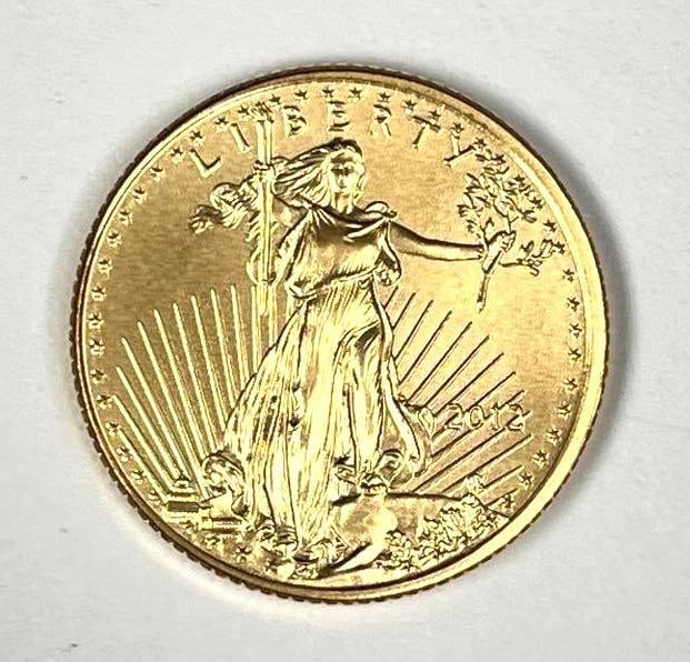 2012 US $5 1/10th oz American Gold Eagle (1 of 2)