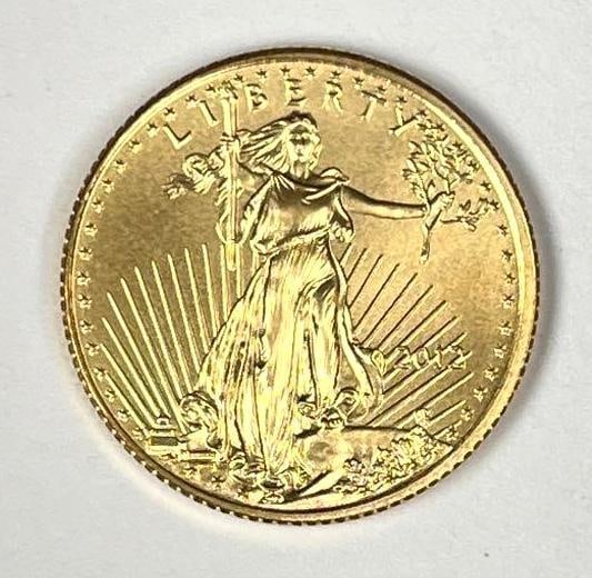 2012 US $5 1/10th oz American Gold Eagle (1 of 2)