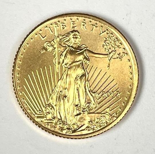 2012 US $5 1/10th oz American Gold Eagle (1 of 2)
