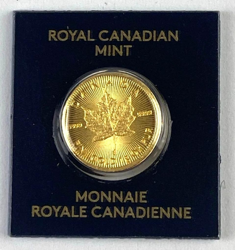 2020 Royal Canadian Mint 1g .9999 Fine Gold Piece (1 of 2)