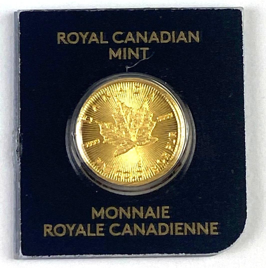 2020 Royal Canadian Mint 1g .9999 Fine Gold Piece (1 of 2)