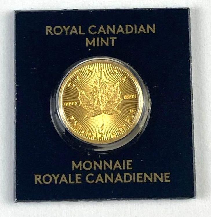 2020 Royal Canadian Mint 1g .9999 Fine Gold Piece: 2020 Royal Canadian Mint 1g .9999 Fine Gold Piece