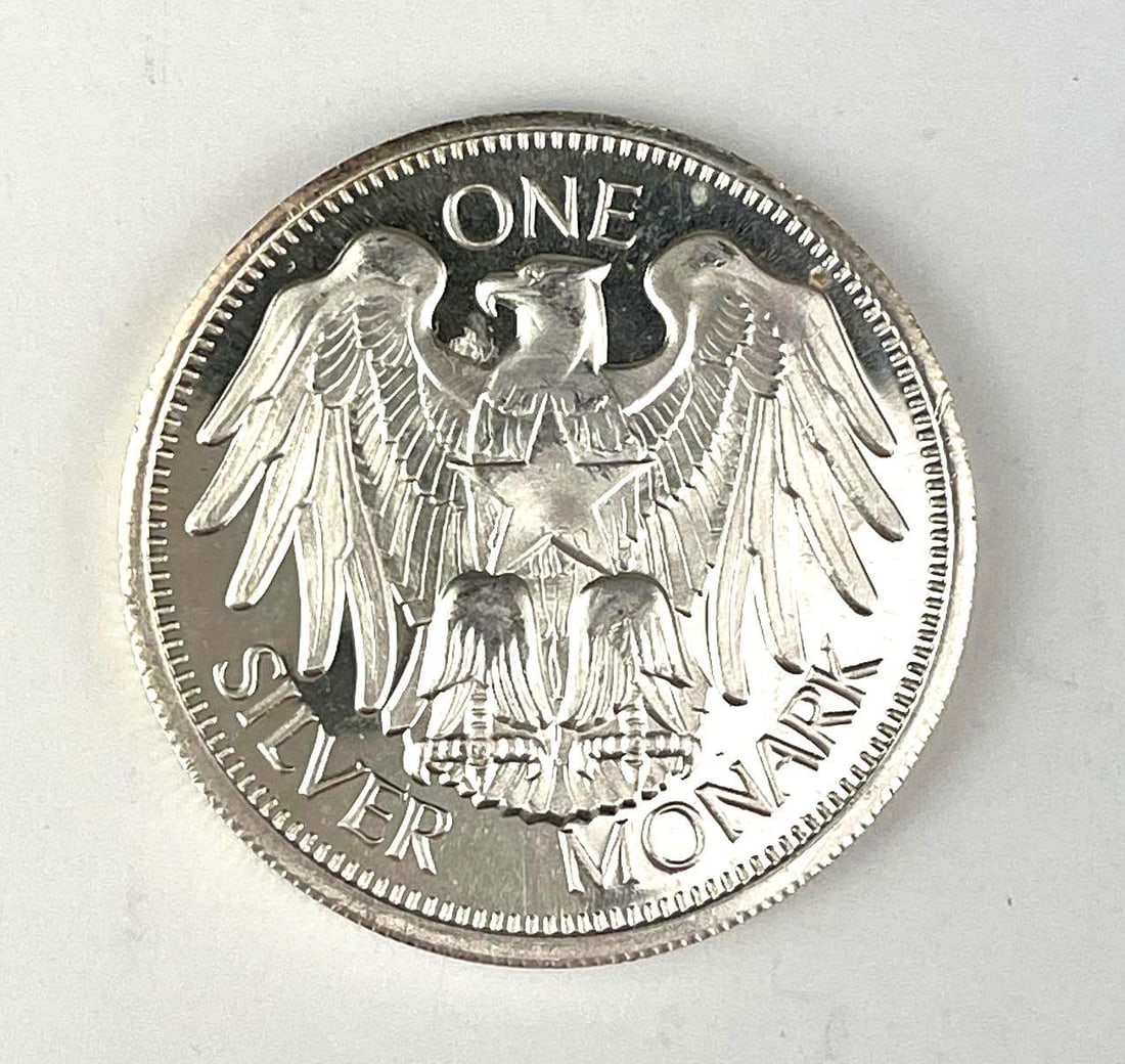Monarch Eagle Star 1 oz .999 Fine Silver Round (1 of 2)
