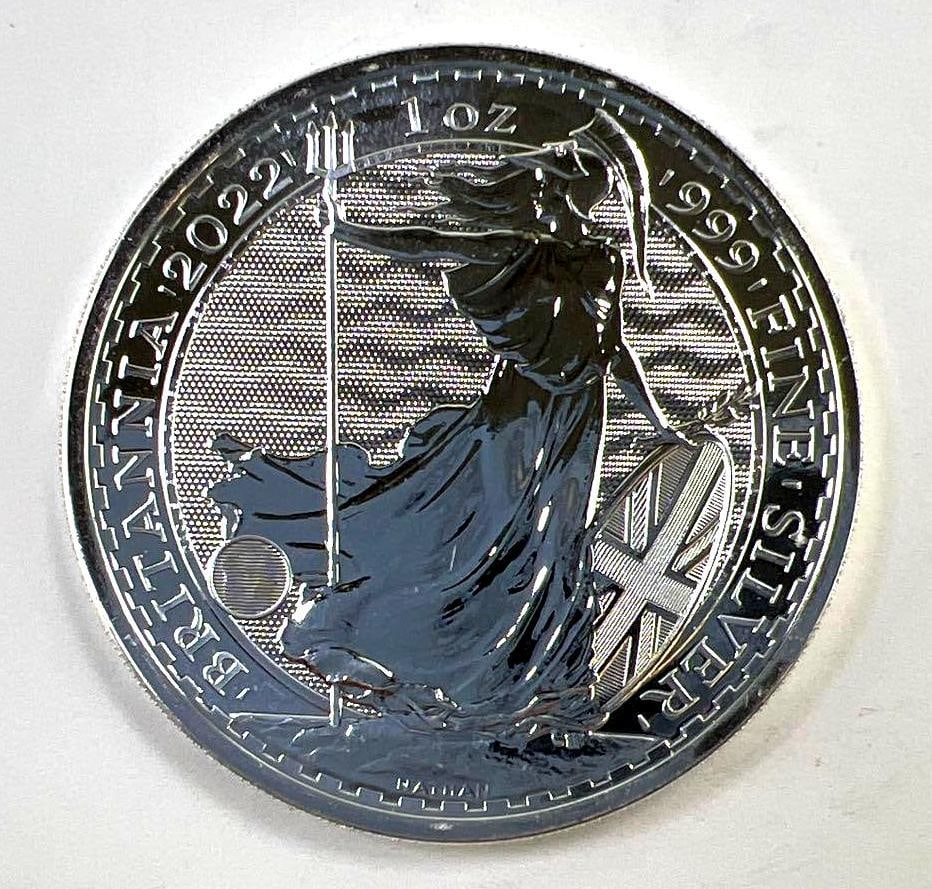 2022 Great Britain Britannia 1 oz .999 Fine Silver Round (1 of 2)