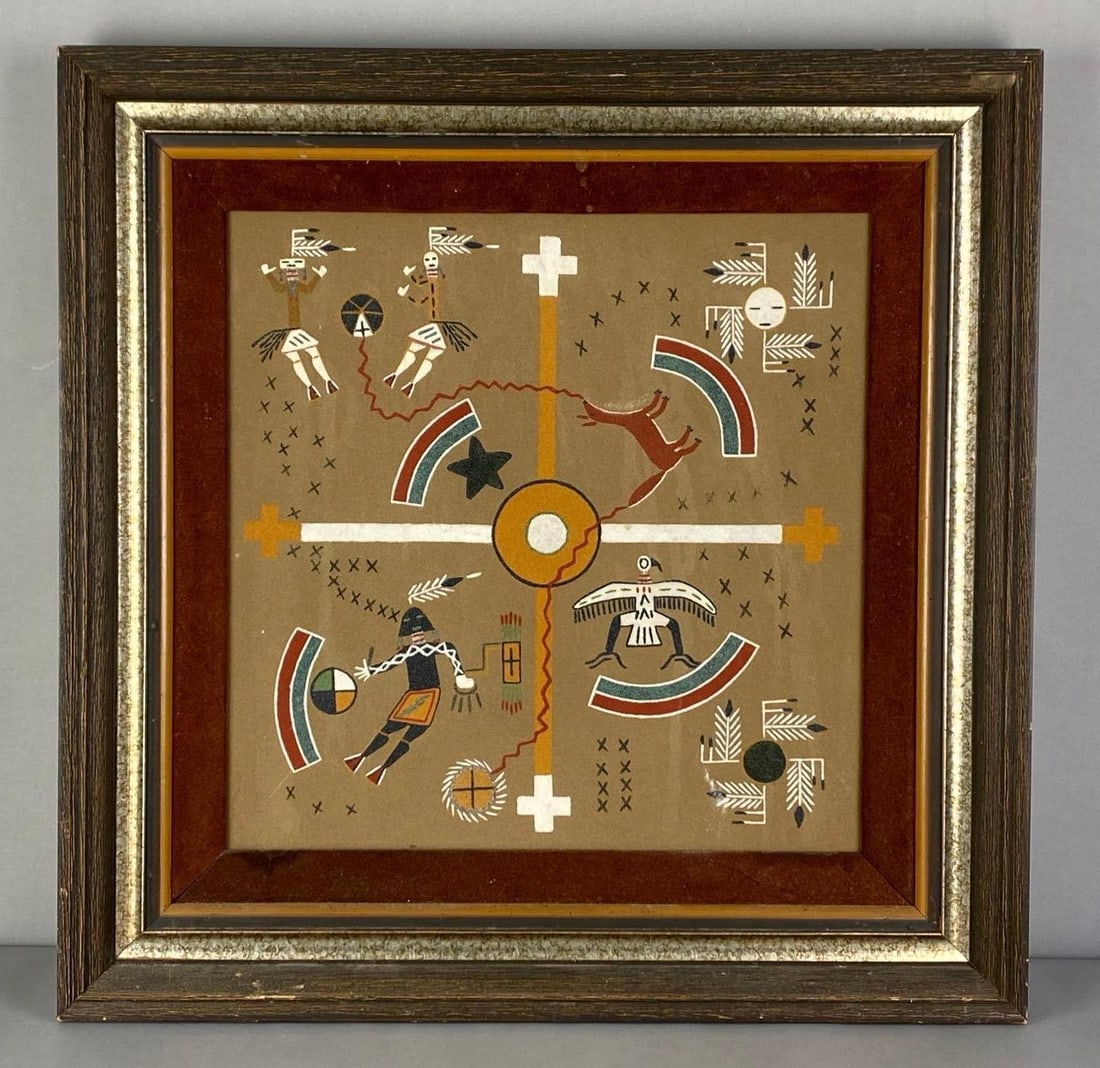 Navajo Creation Story Sand Painting (1 of 3)