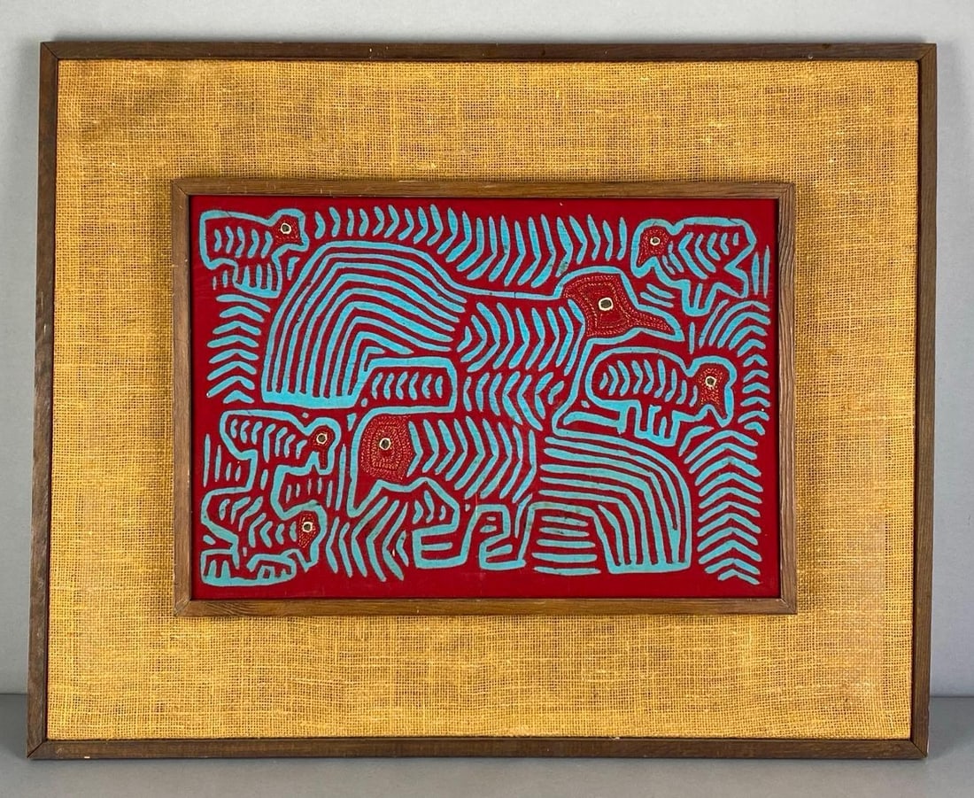 Kuna Mola Bird Motif Textile Wall Art (1 of 2)