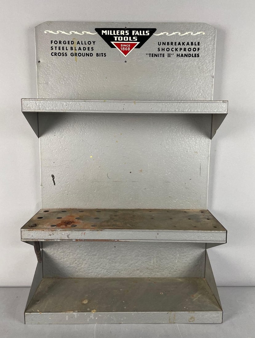Vintage Miller Falls Tools Metal Advertising Display (1 of 3)
