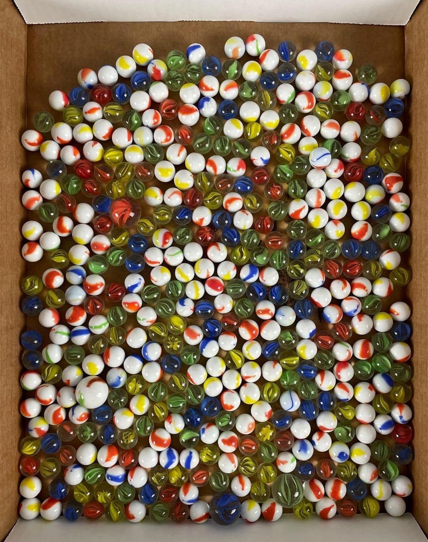 Group of 400+ Vintage Glass Marbles (1 of 3)