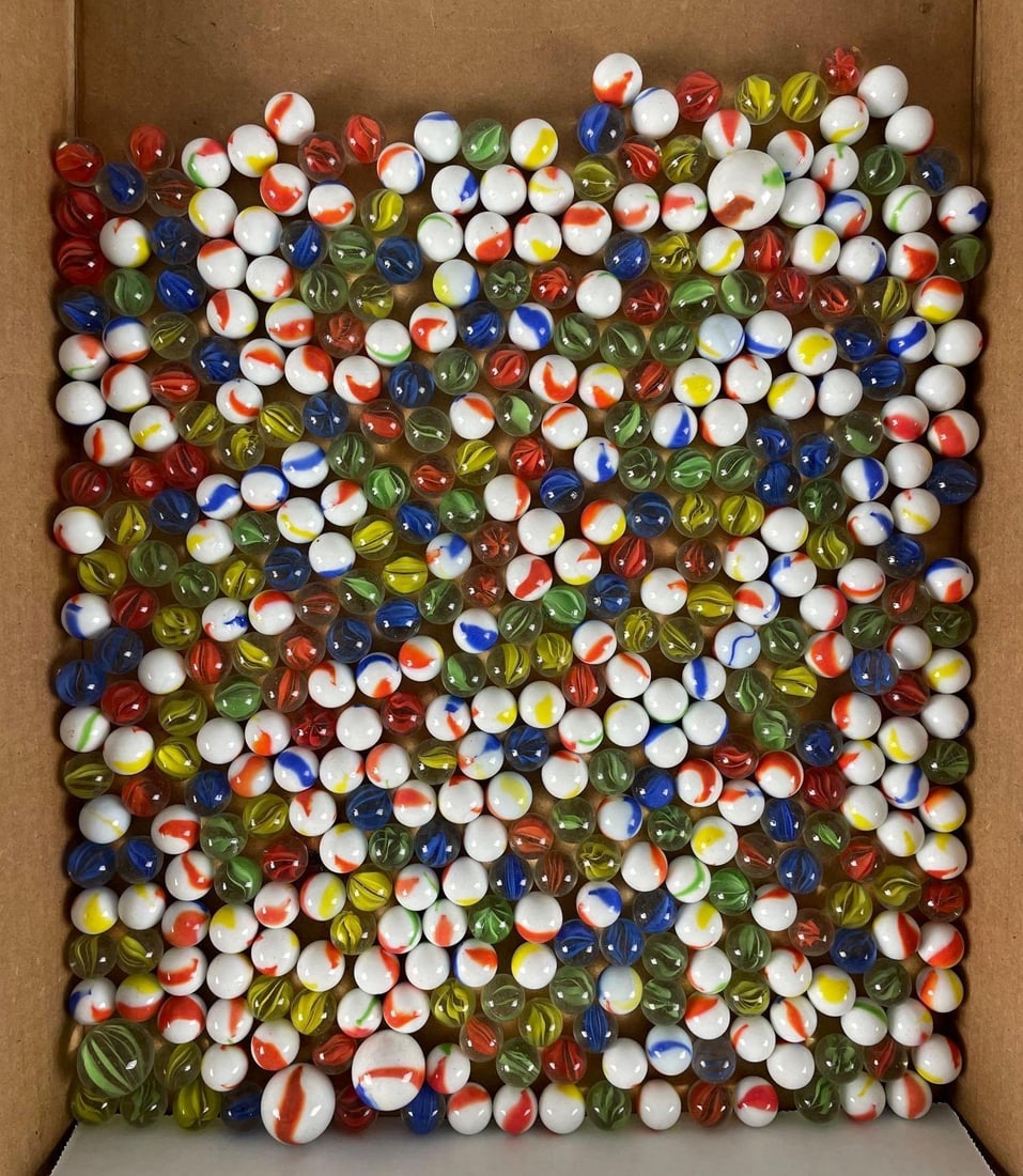 Group of 400+ Vintage Glass Marbles (1 of 3)