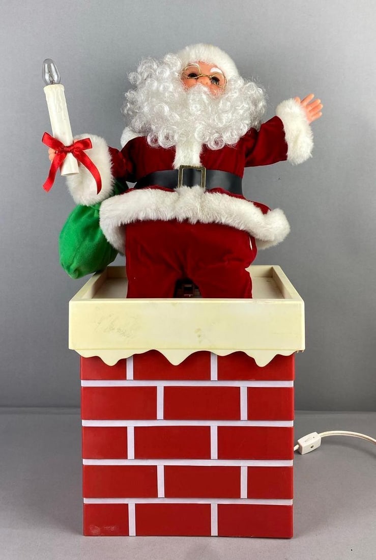 Northlight Animated Santa Claus Chimney Christmas Decoration (1 of 3)
