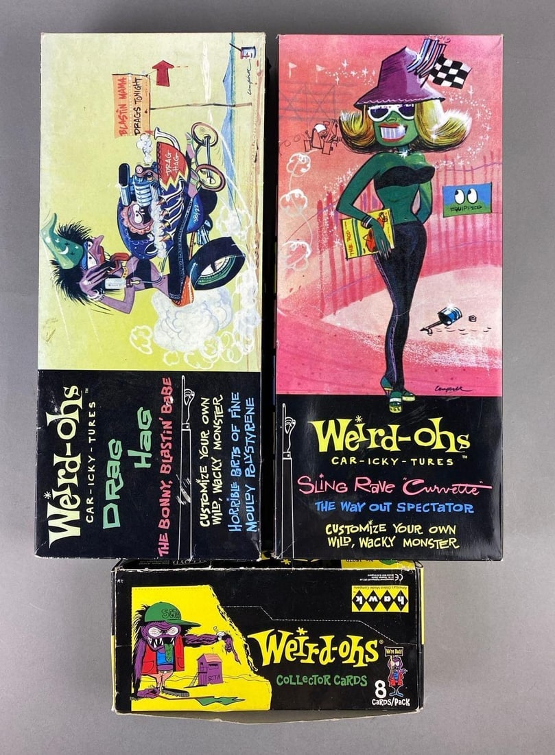 Group of Hawk Classics Weird-Ohs Car-Icky-Tures Model Kits and More (1 of 2)