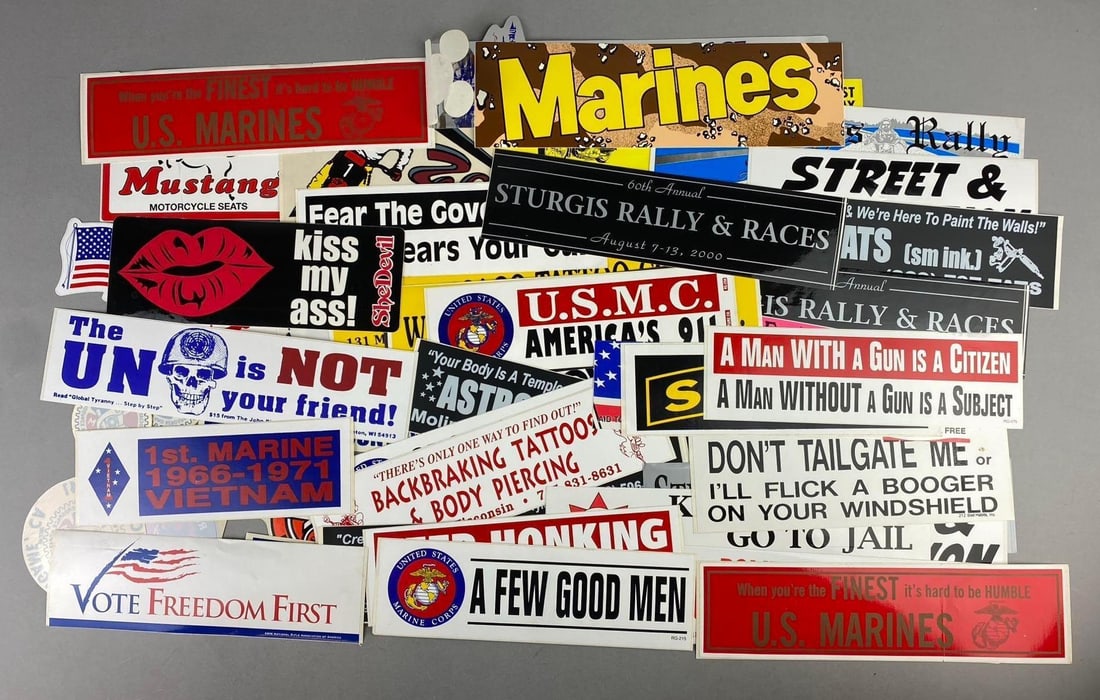Group of Assorted Car Decals (1 of 3)