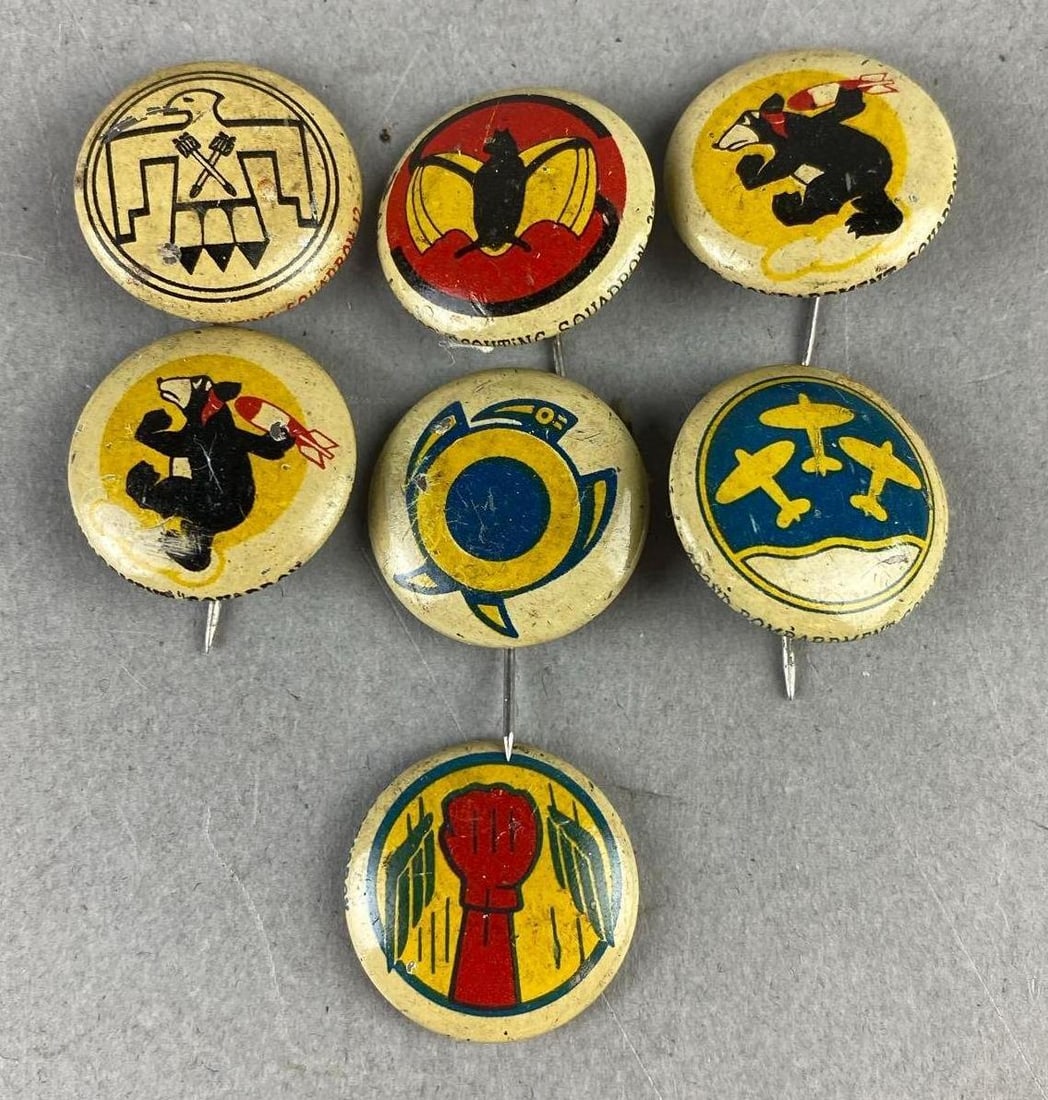 WW2 Kelloggs PEP US Squadron Pins (1 of 2)