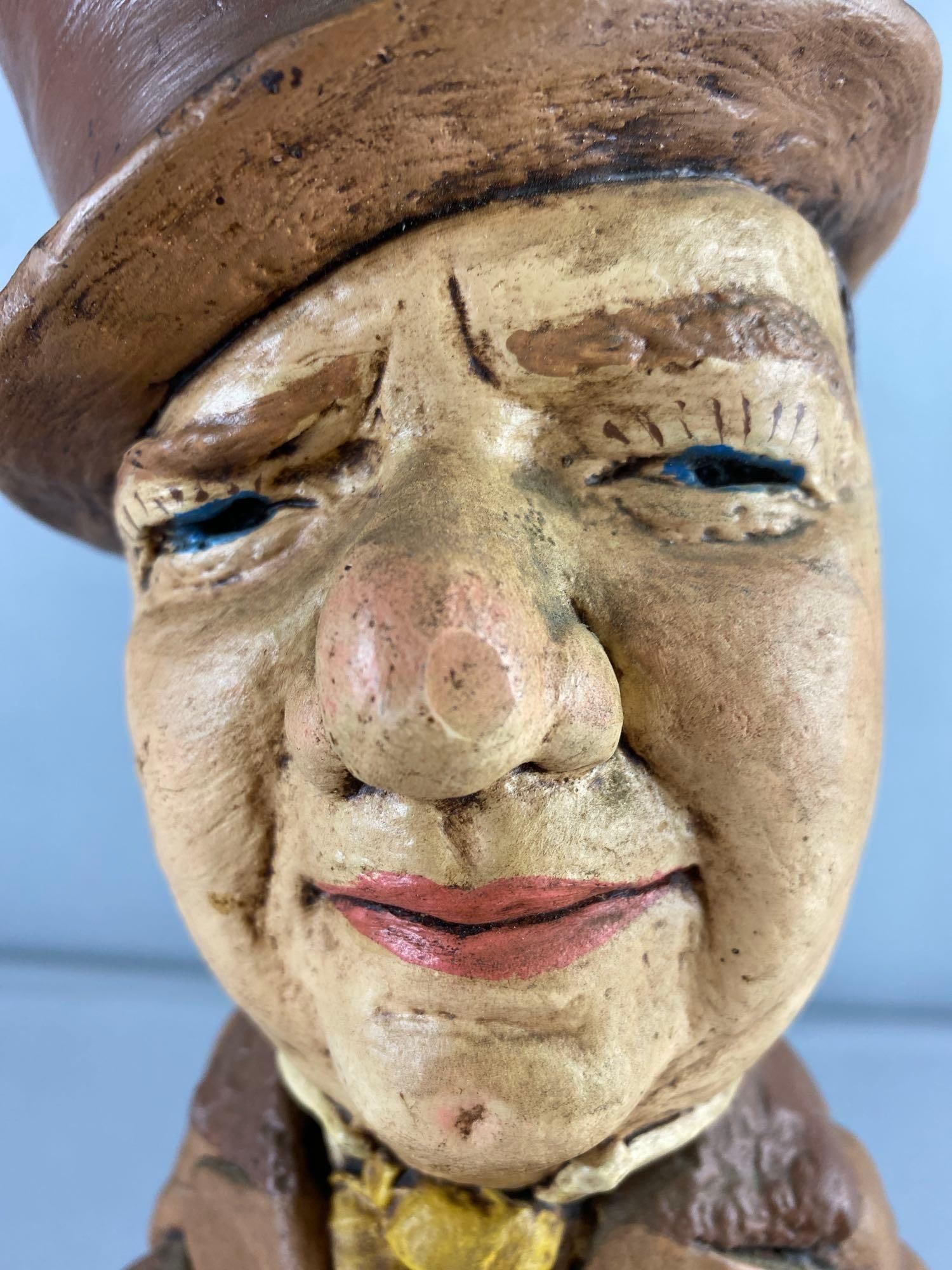 Vintage ESCO W.C. Fields Chalk Statue - 3