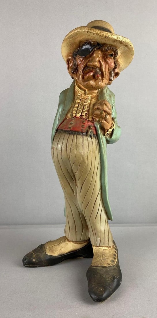 1971 L. Toni One Piece Eyepatch Figure: Measure 15 inches in length.