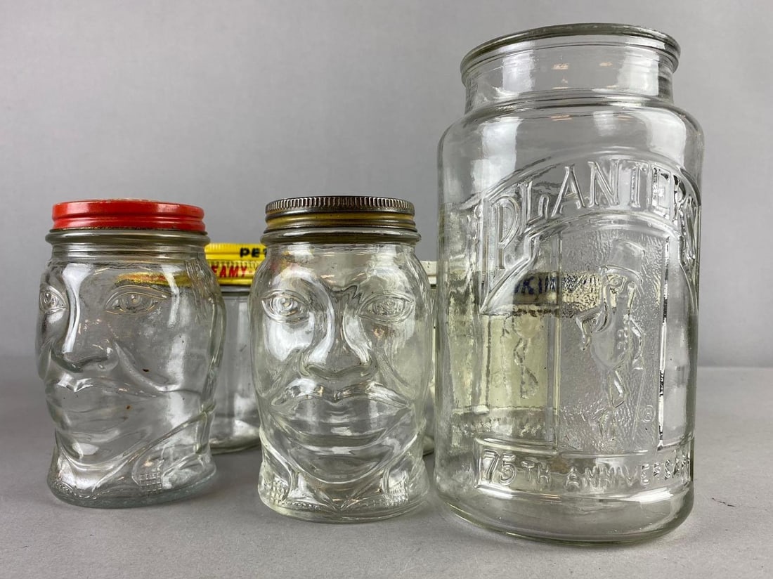 Group of Assorted Vintage Peanut Butter Mason Jars and Black Americana (1 of 2)