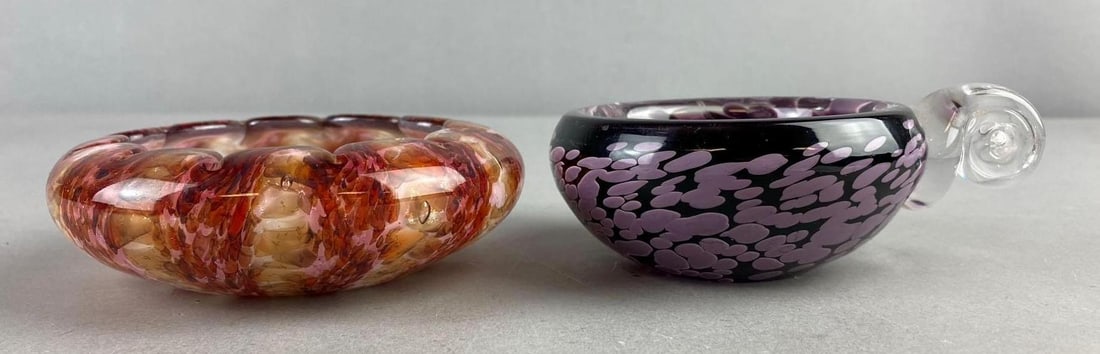 Group of 2 Handblown Art Glass Bowls (1 of 2)