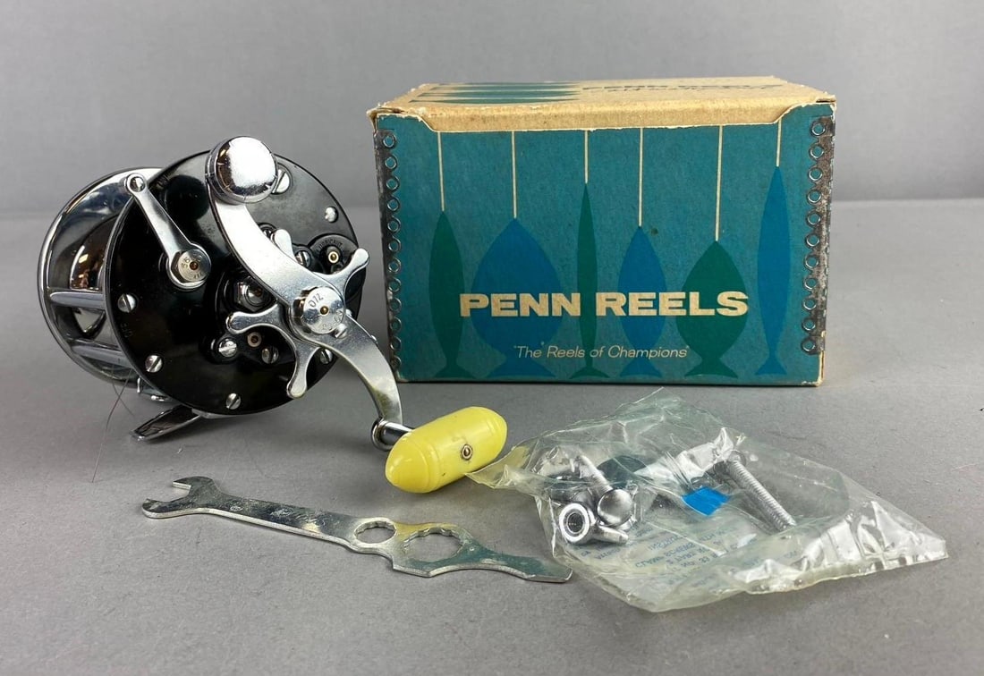 Vintage Penn Levelline 350M Saltwater Fishing Reel: Like new in original packaging. Packaging Measures H 3 1/2 x W 4 1/2 x L 6 inches.
