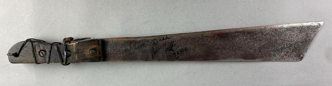 SIGNED Jason Voorhees Machete: Measures 21 inches in length.