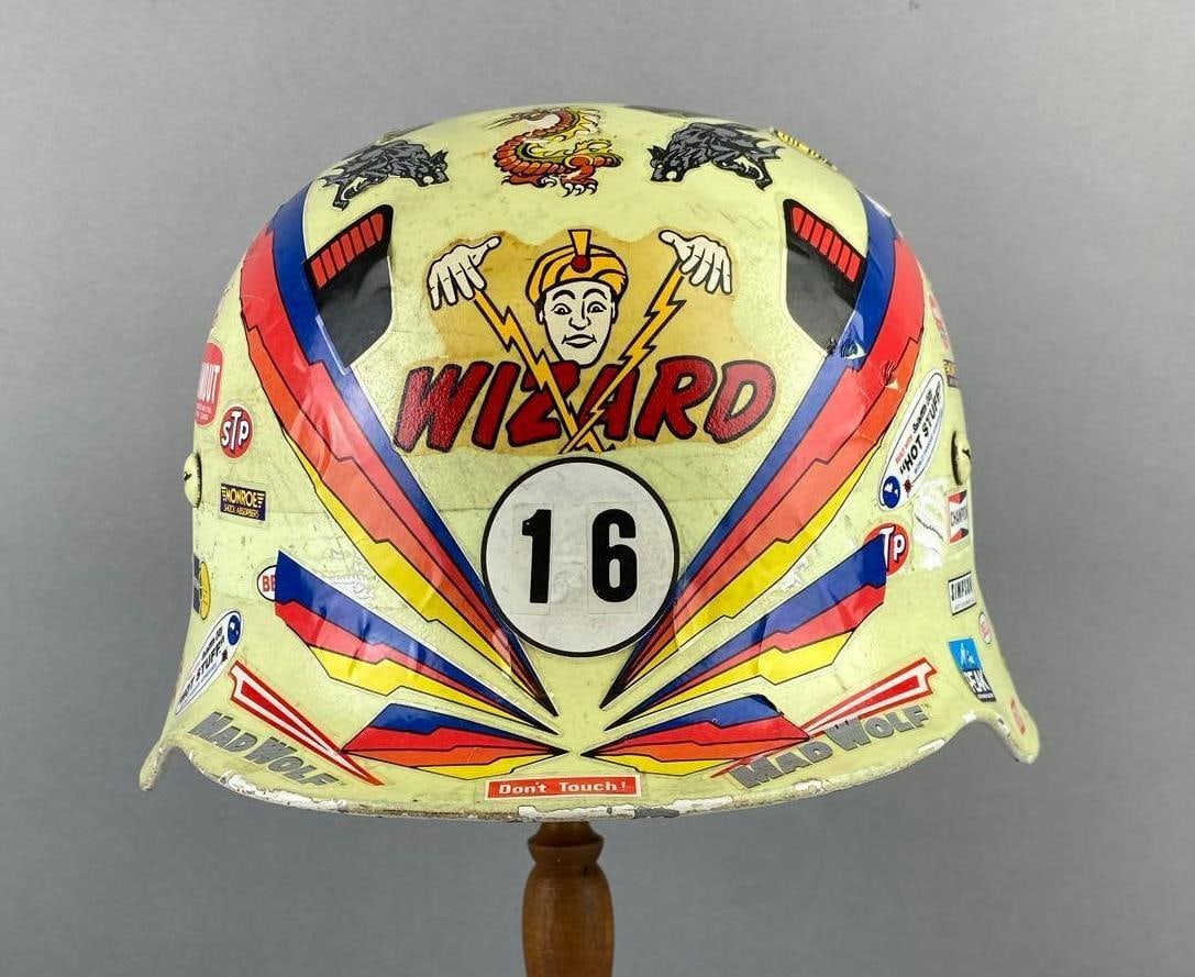 Vintage Post WW2 German Helmet - Motorcycle Helmet (1 of 7)
