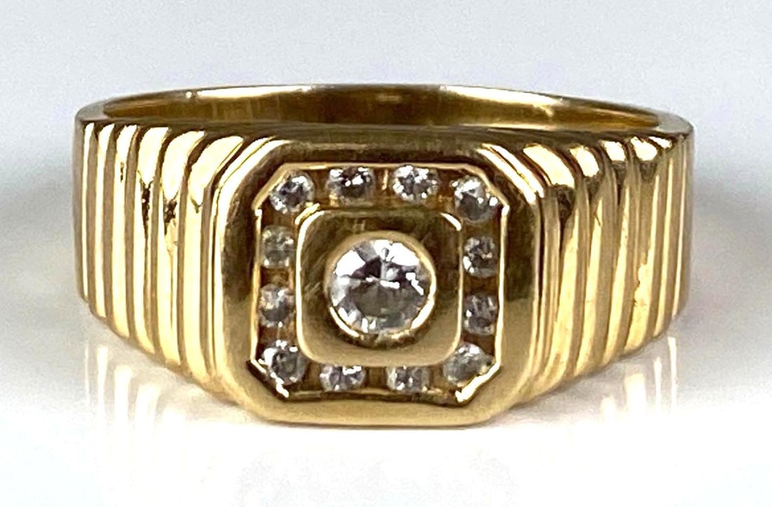 14K Yellow Gold Diamond Ring (1 of 4)