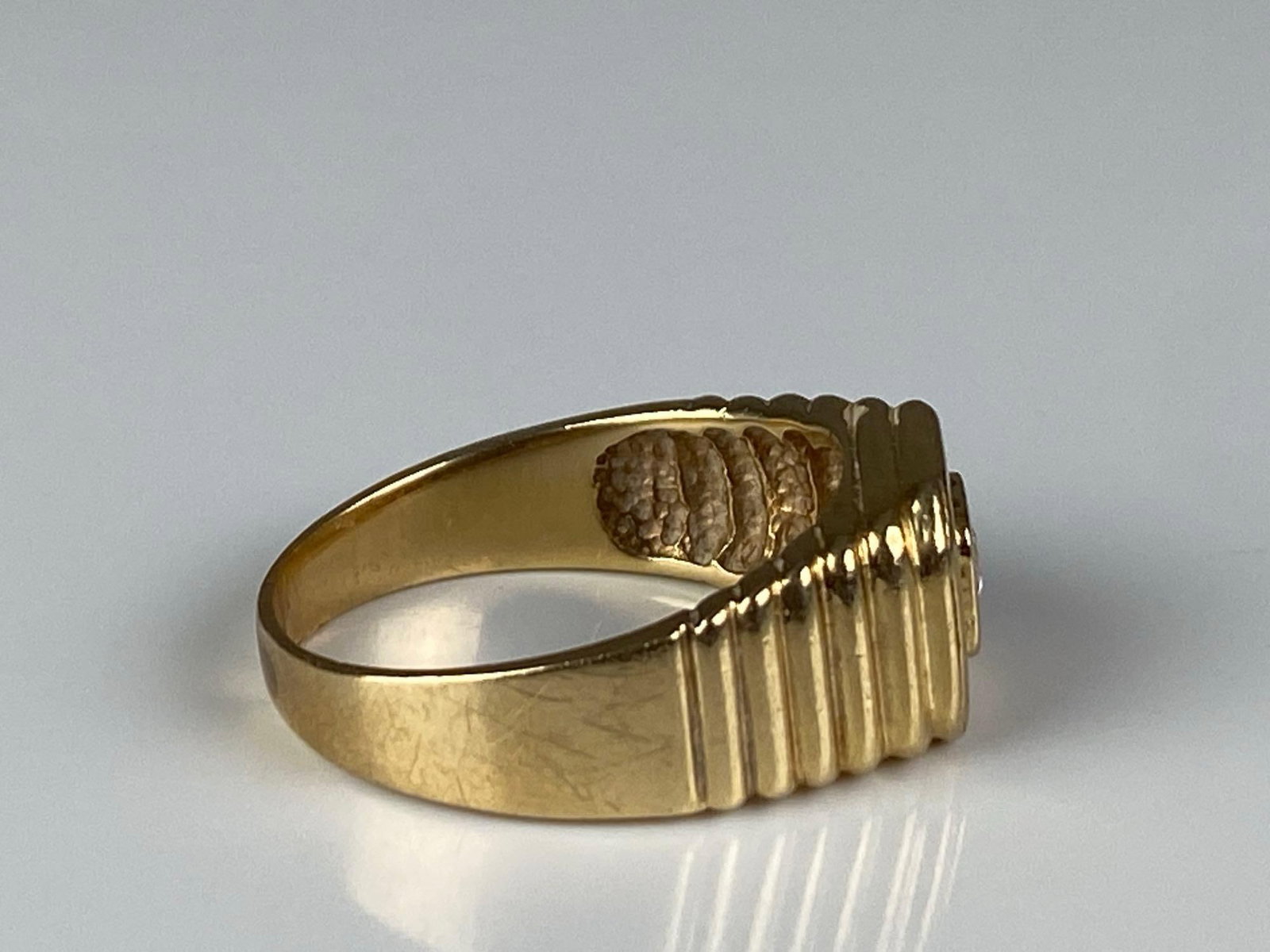 14K Yellow Gold Diamond Ring - 4