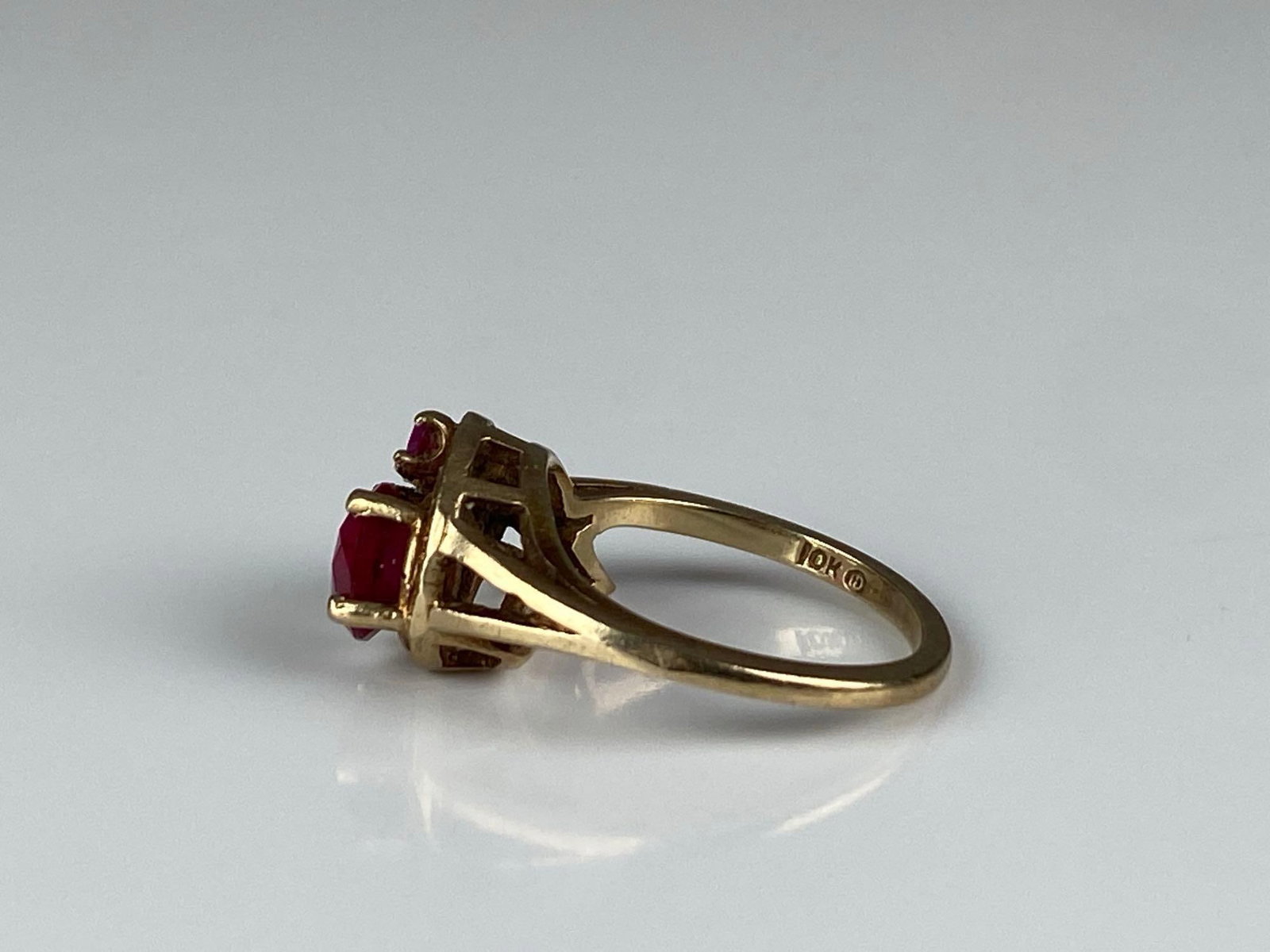 10K Yellow Gold Multi-Gem Ring - 2