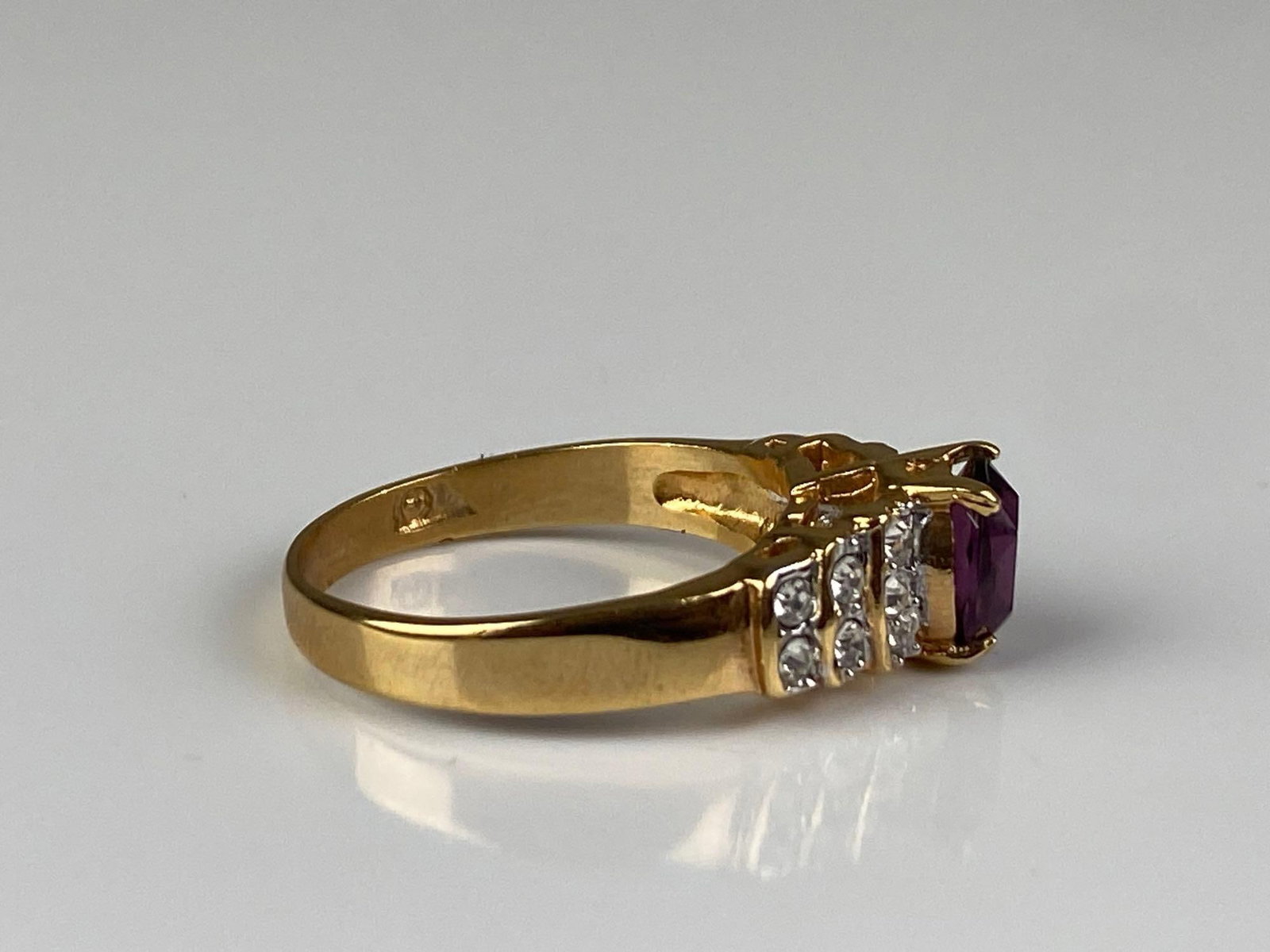 Gold Plated CZ Ring - 4