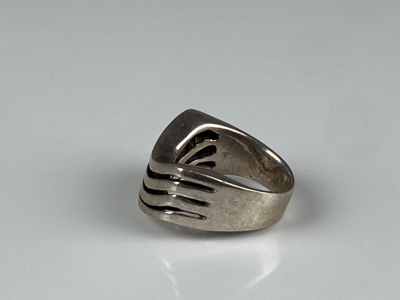 Sterling Silver Bar Bend Ring - 2