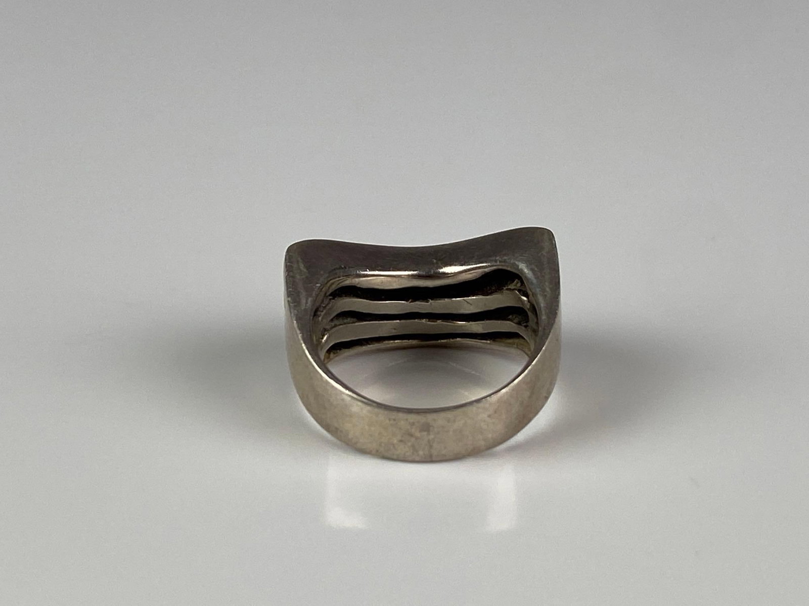 Sterling Silver Bar Bend Ring - 3