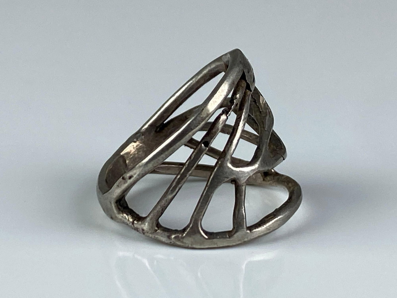 Sterling Silver Abstract Branches Ring - 4