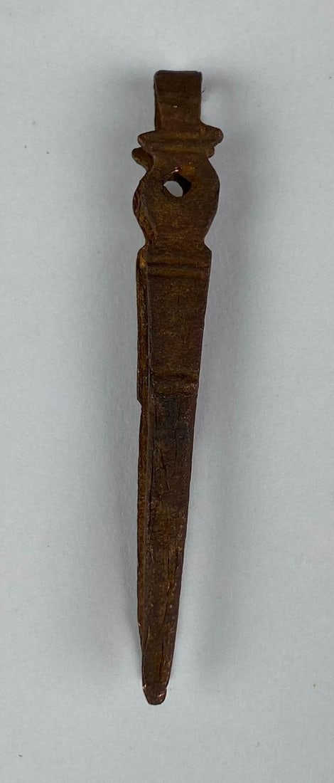 1st - 3rd Century Roman Bronze Tweezers: Measures 2 1/4 inches H