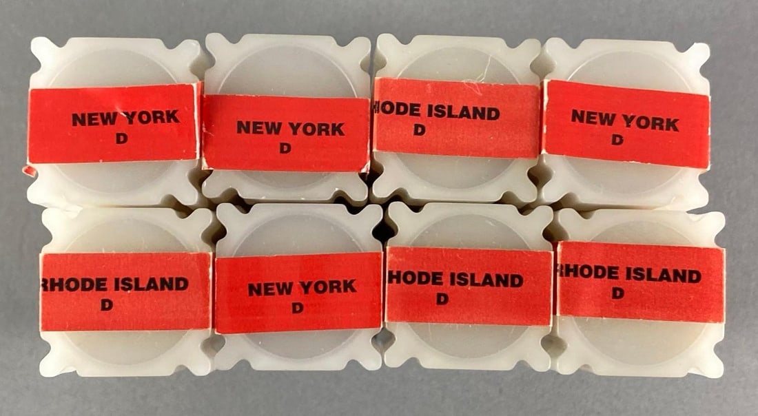 Group of 320 US Rhode Island and New York Statehood Quarters (1 of 3)