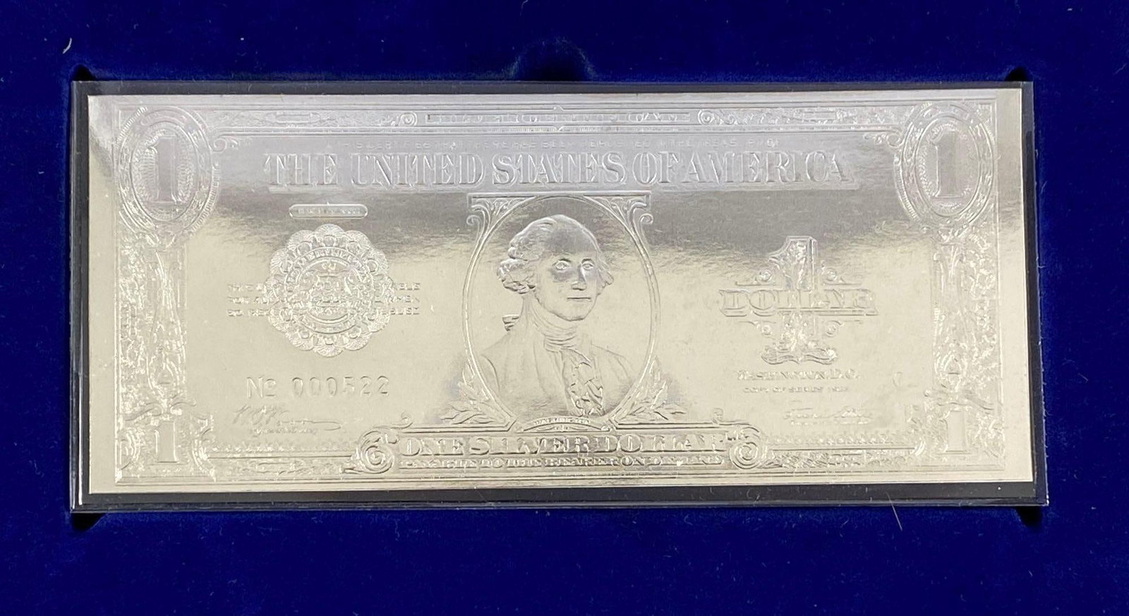 2000 Replica US $1 Silver Foil Certificate - 2