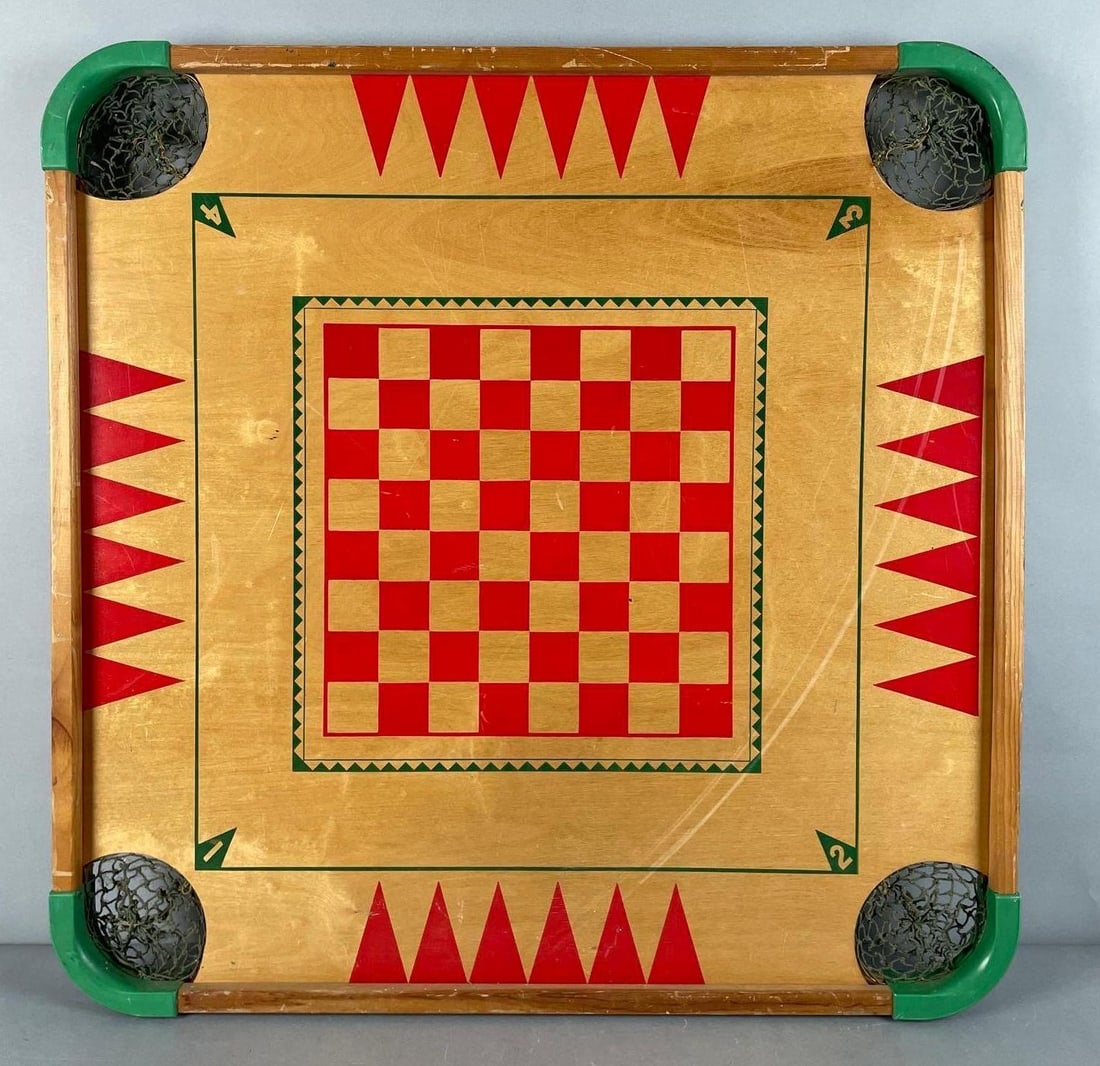 Vintage Merdel Carrom Wood Game Board (1 of 2)